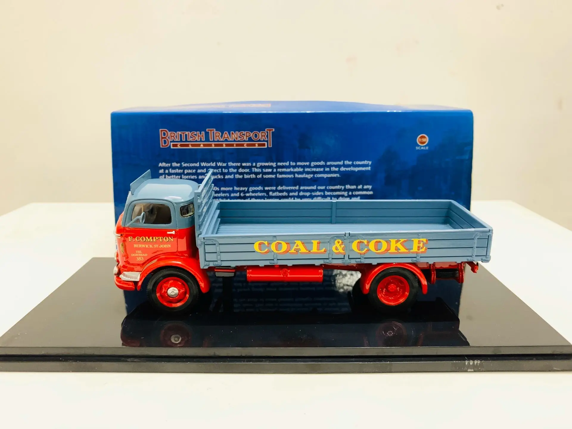 British Transport 1:50 Scale Resin Model Truck Commer LWB Dropside Lorry Compton New in Box