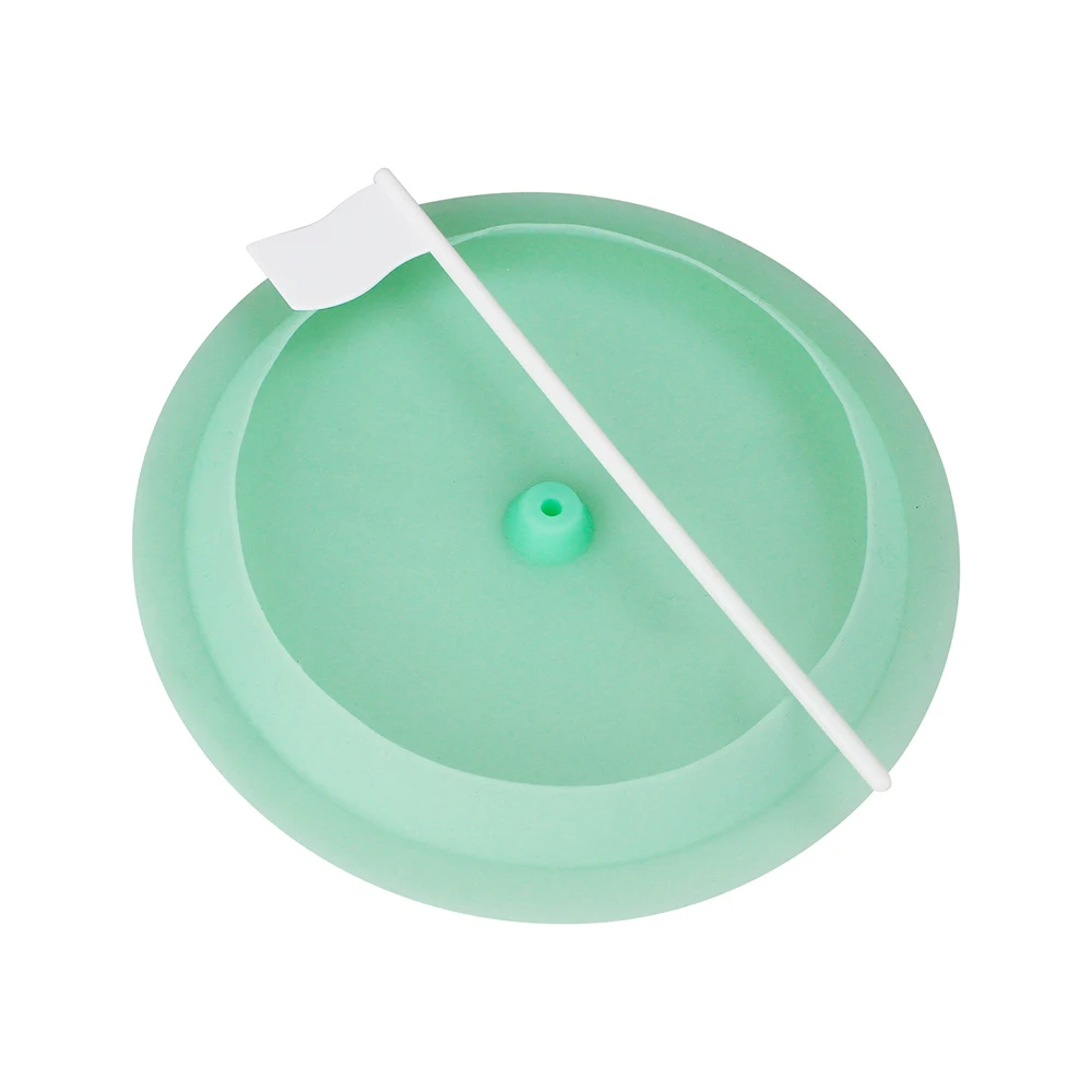 Golf Practice Hole Putting Cup All Direction Soft Rubber with White Target Flag Golf Hole Cup Blue Green and red Training Aids