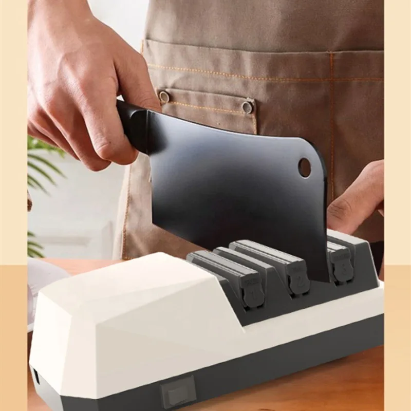 

Electric Automatic Knife Sharpener Professional USB Recharging Kitchen Knives Sharpening Tool Diamond Grinder for Kitchen