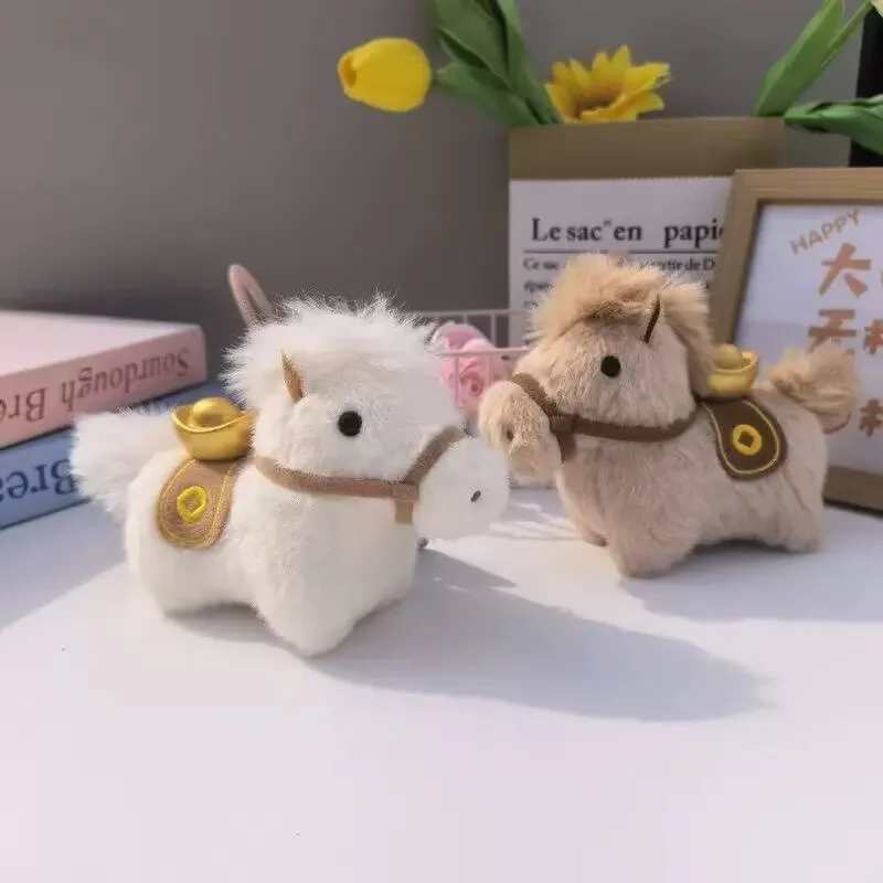 

Новогодние подарки к Году Лошади, плюшевые игрушки-талисманы на удачу, аксессуары со знаком зодиака Лошадь, мягкие куклы, подарки на год рождения, сувениры для мероприятий