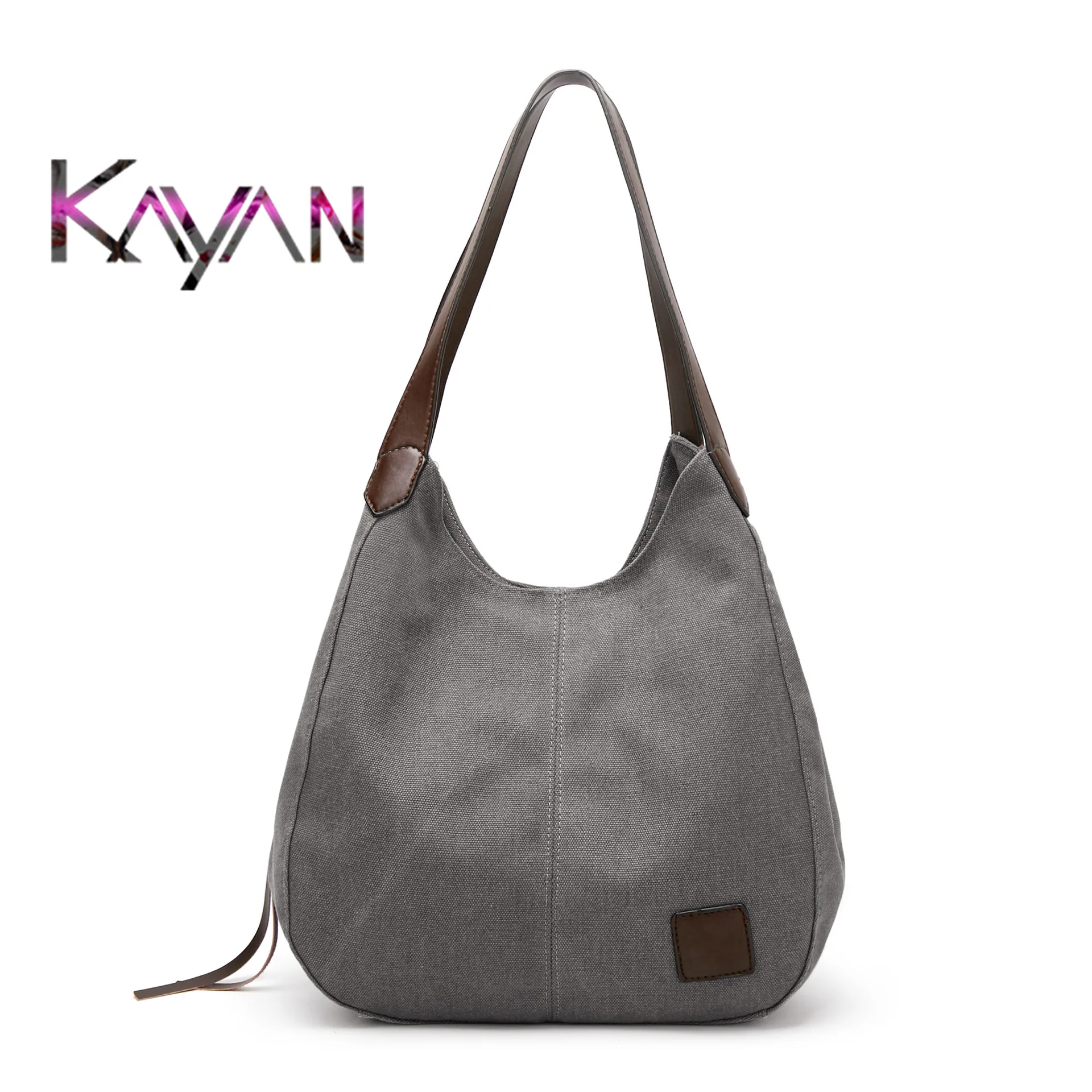 Fashion Trend Functional Simple Women Handbag Large Capacity Canvas Tote Shopping Bag For Ladies Female