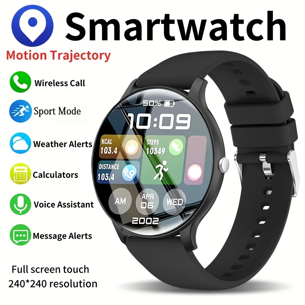 This Smartwatch Features a 1.5-Inch Touchscreen, Stylish Strap, and Numerous Functions Including Call and Message Notification