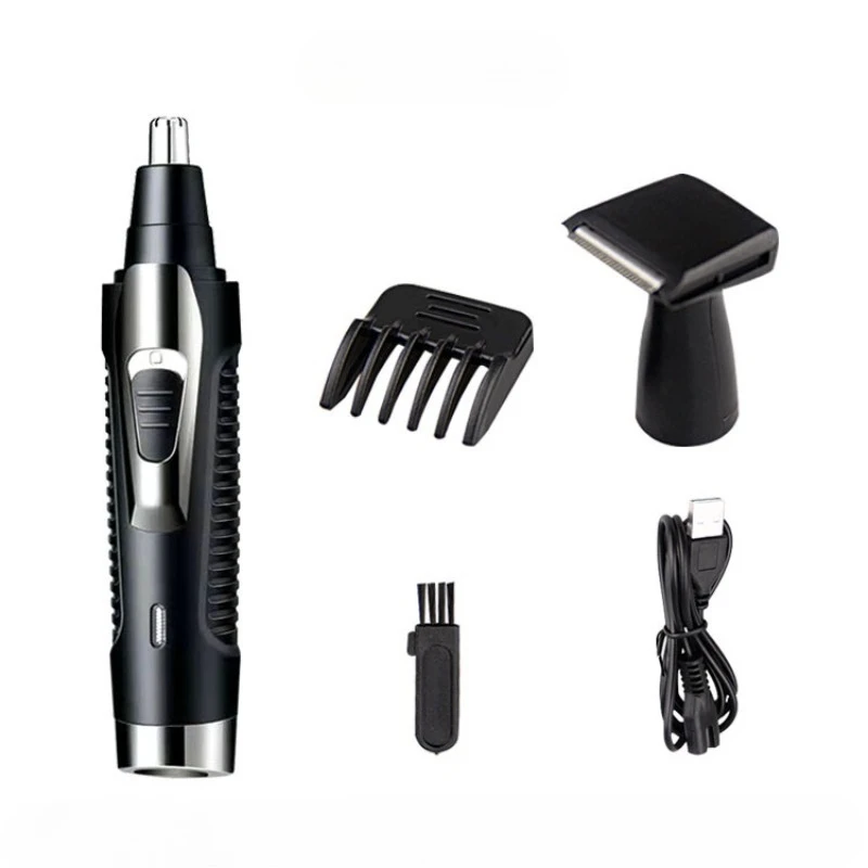 2 in 1 Electric Nose Ear Hair Trimmers USB Rechargeable Face Eyebrow Nose Hair Removal Trimmer