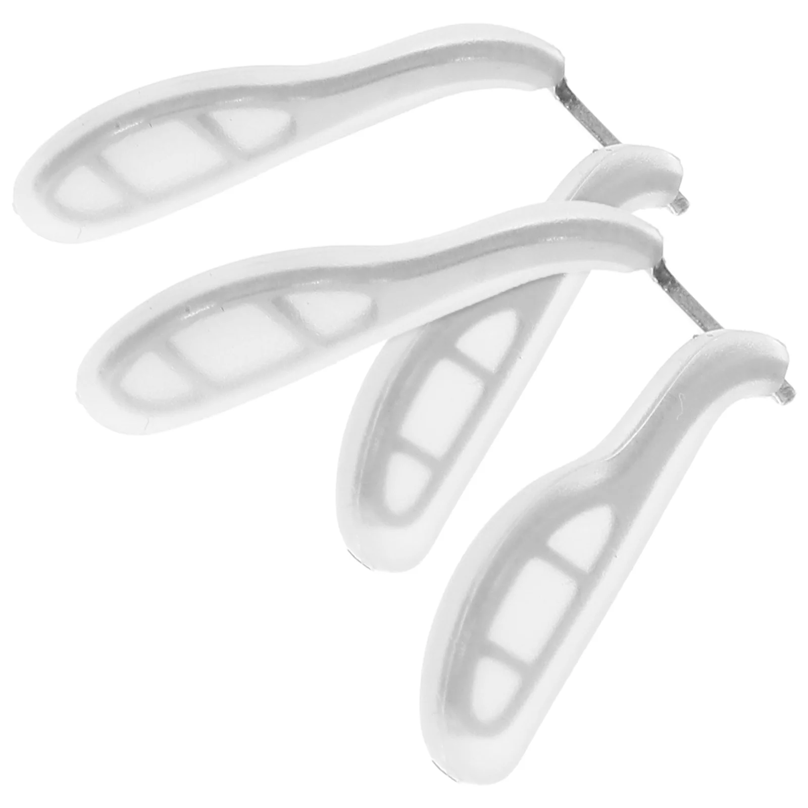 

2 pcs Silicone Eyeglass Pads For Children Anti-Slip Glasses Piece Comfortable Fit Durable Metal Core Secure Design Compatible