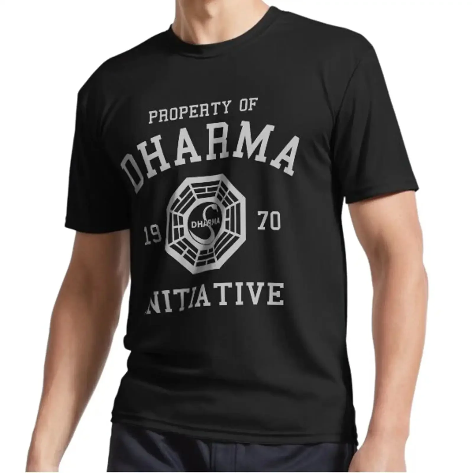 New Dharma Initiative Professional s Active Logo T Shirt Funny S to 5XL Image 1 of 3 vintage Washed Comfortable graphic