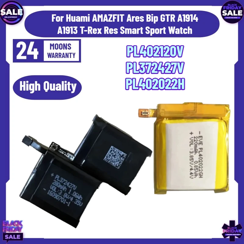 PL402120V PL372427V PL402022H GTS2 Mini Battery for Huami AMAZFIT Ares Bip GTR A1914 A1913 T-Rex Res Smart Sport Watch