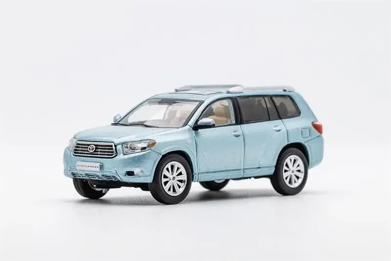 GCD 1:64 Toyo HighLander Gray / Silver blue LHD limited500 Diecast Model Car