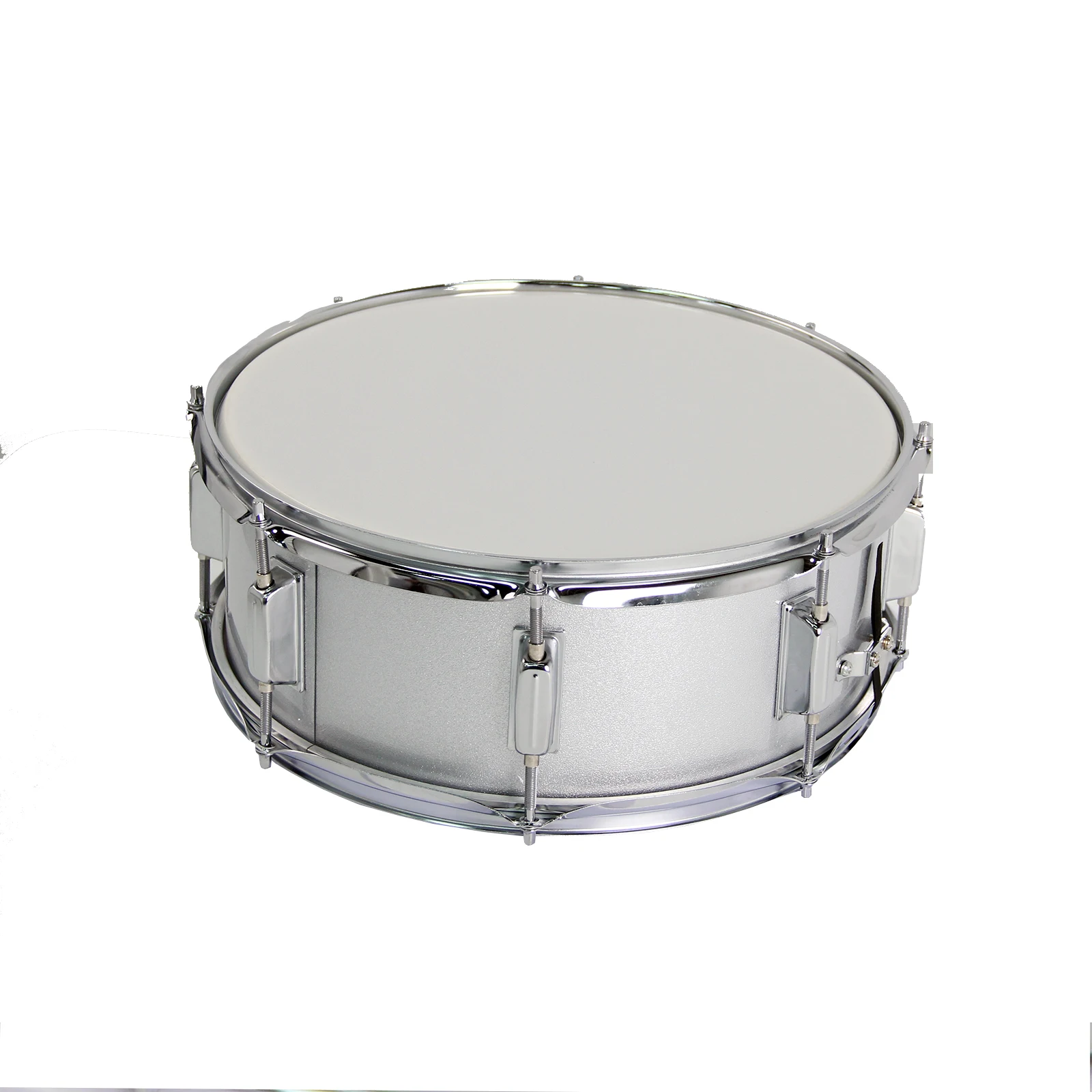 14 X 55 Inch Dis Castaluminium Lugs Chrome Rim Snare Drum Set With Strap