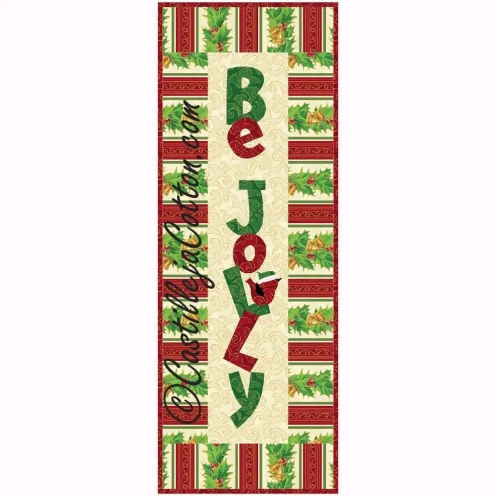 Christmas Runner Rug Be Joyful Letter Cardinal Bird Long Hallway Mat Non Slip Entrance Doormat Floor Carpet Decor