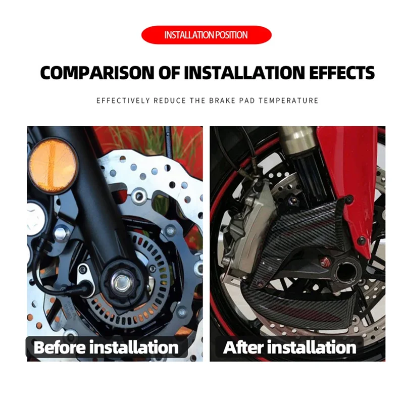

Motorcycle For Honda CRF1000L CRF1100L Air Cooling Ducts Brake Caliper Cover Accessories