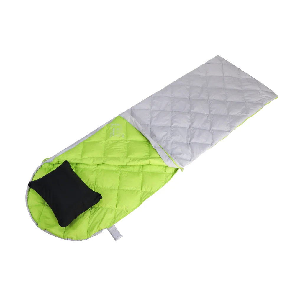 light weight outdoor envelop duck down Summer sleeping bag 3 seasons for camping travel hiking