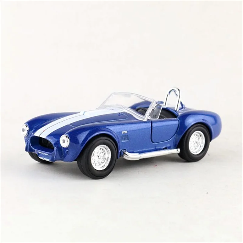 WELLY 1:36 1965 Shelby Cobra 427 S/C Alloy Car Model Diecasts Metal Classic Retro Car Vehicles Model High Simulation Kids Gifts