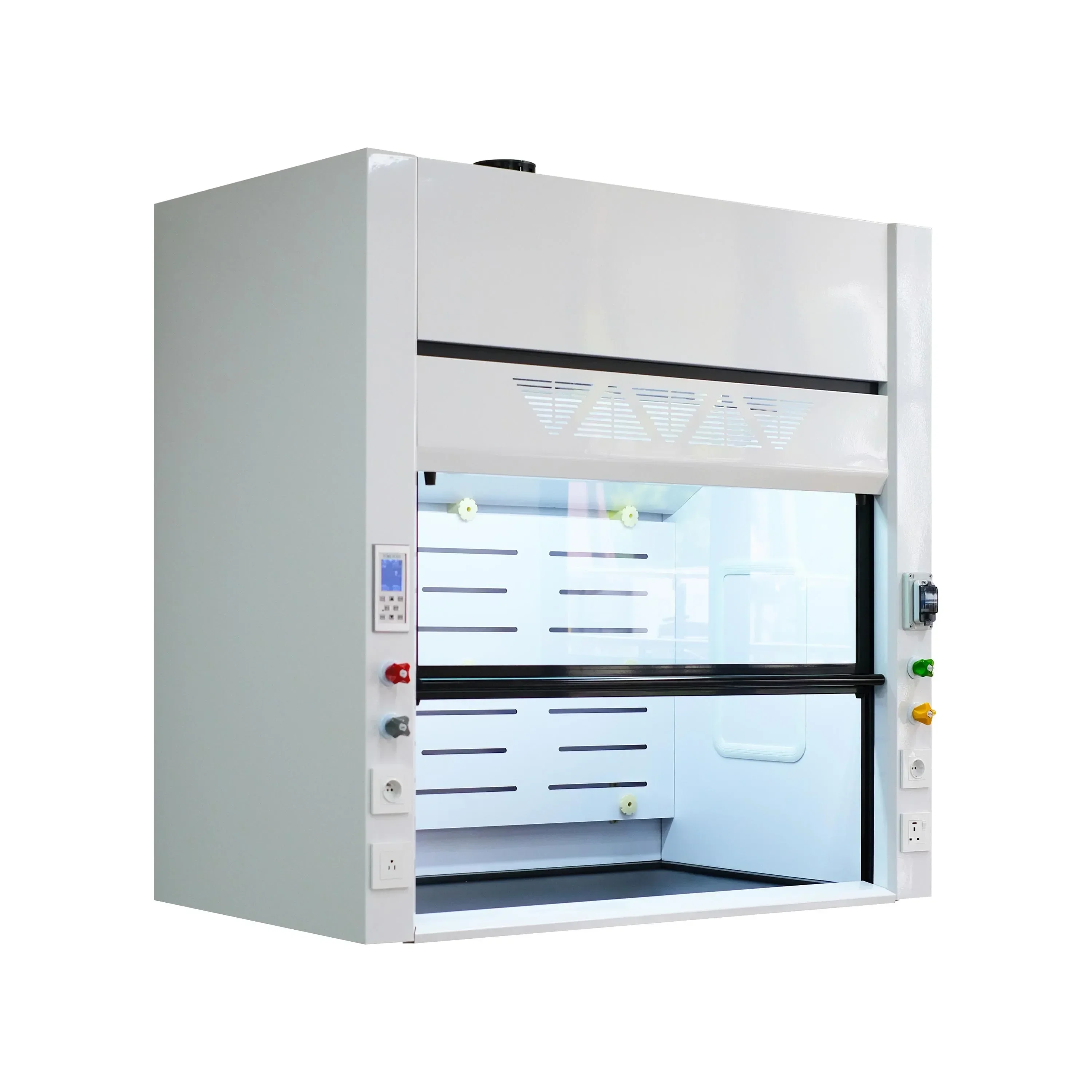 Desktop fume hood installed on laboratory workbenches for use in research institution laboratories