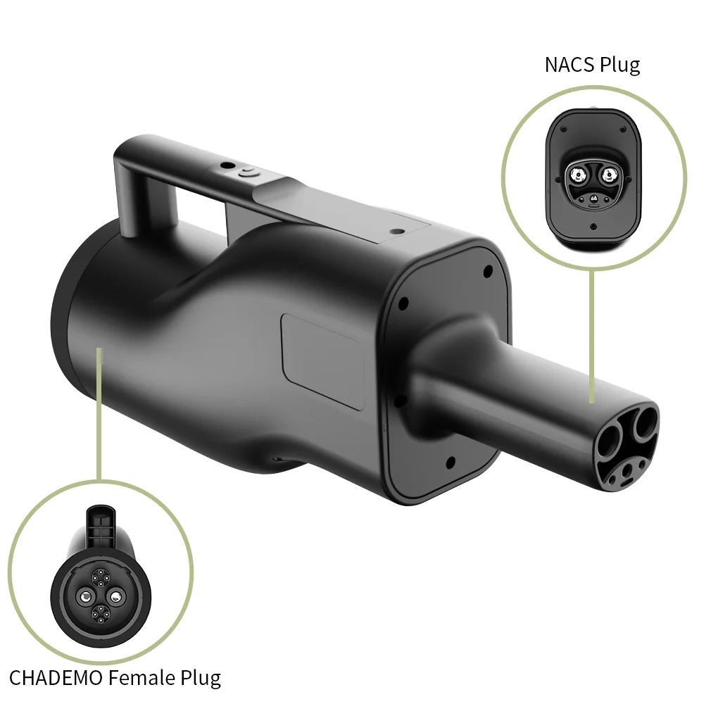 2025 Hot Sale CHAdeMO-NACS DC Charging Adapter 250A 1000V DC CHAdeMo to Tesla IP54 Waterproof Fast EV Charging Connector - Image 3