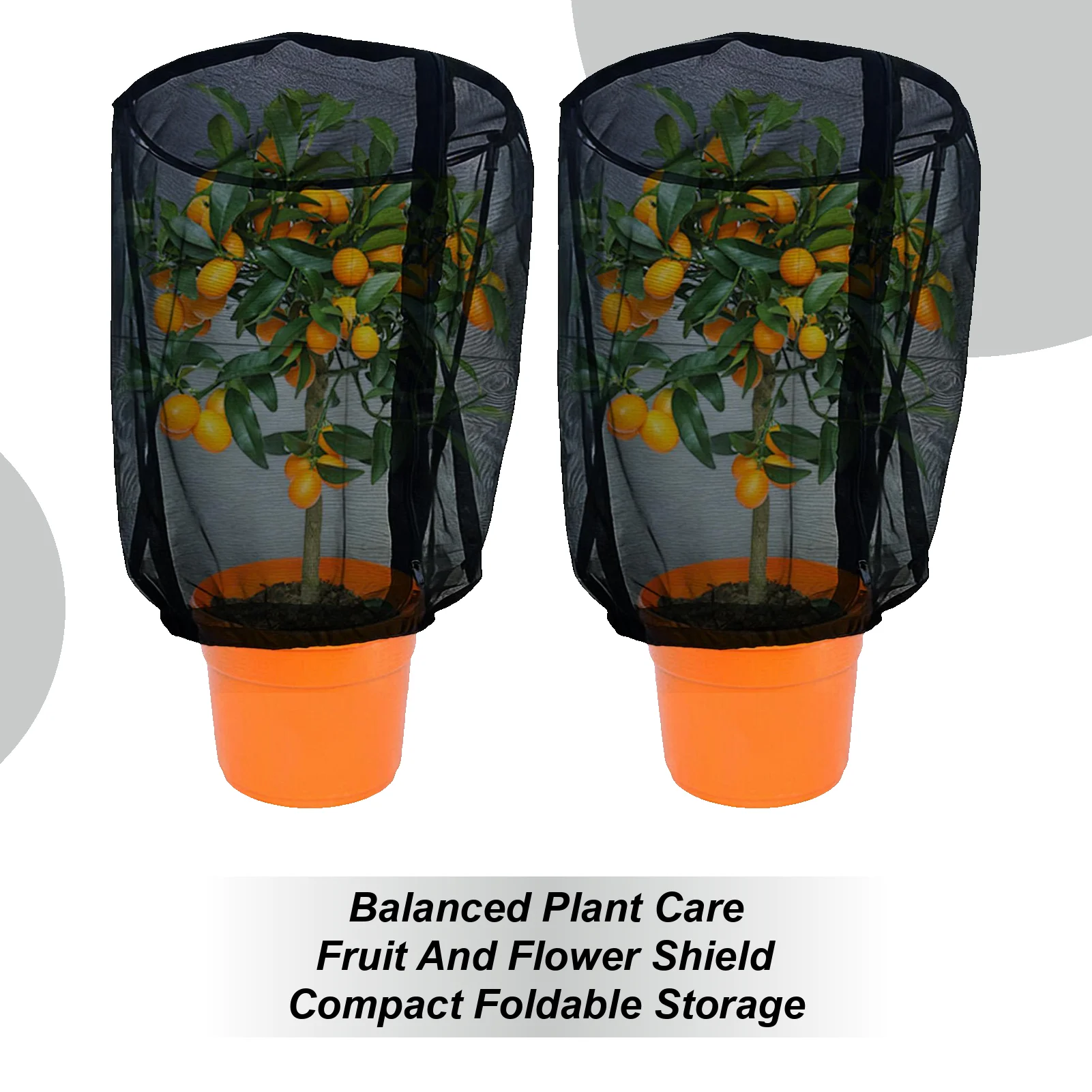 

2 шт. защитные сетки для растений (размеры S/L) – сетка от птиц для сада, чехлы для цветочных горшков с томатами, овощами, голубицами, фруктовыми деревьями