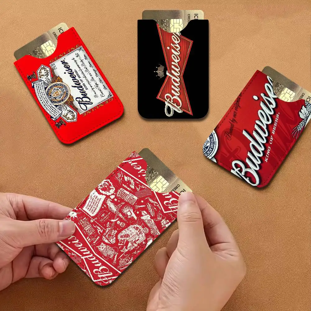 Classic Beer Brand B-Budreiser Credit ID Business Card Holder, Practical Pocket Gift for Outdoor Driving & Daily Use