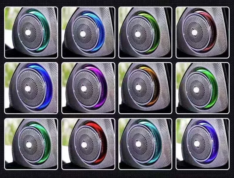 High quality car speakers audio 3D rotating tweeters car audio for Mercedes