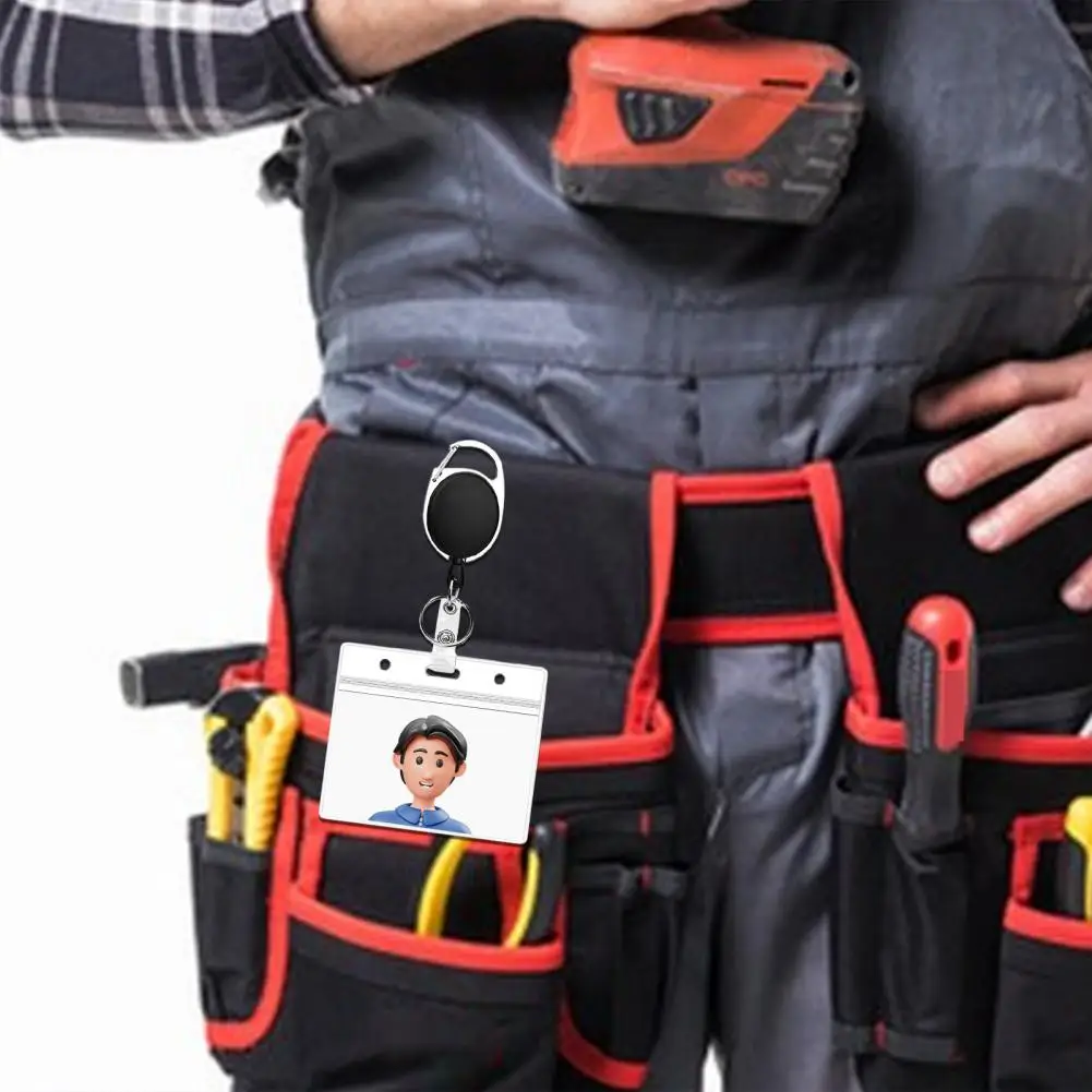 Porte-Danemark ge Rétractable avec réinitialisation et Lanière, Étiquette de Nom Verticale, pour le Bureau, pour Professionnels