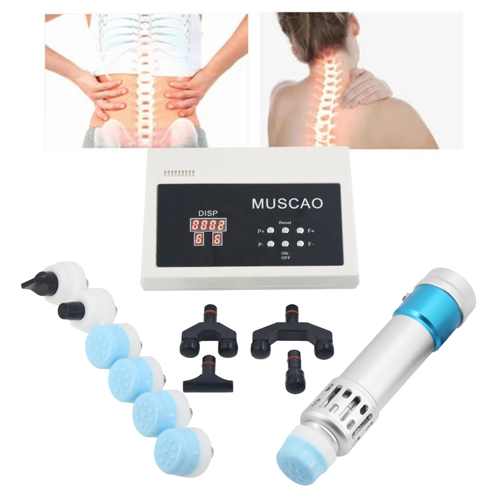 Professional Shock Wave Massager 11 Heads Pain Relief Men ED Treatment 2 IN 1 Shockwave Therapy Machine Chiropractic Tool 2024