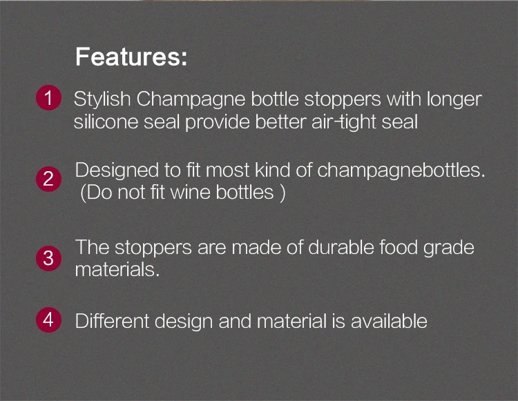 1/2Pcs Vakuum Rotwein Flasche Kappe Stopper Silikon Versiegelt Champagner Flasche Stopper Wiederverwendbare Behalten Frische Wein stecker Bar Werkzeuge – Detail 9