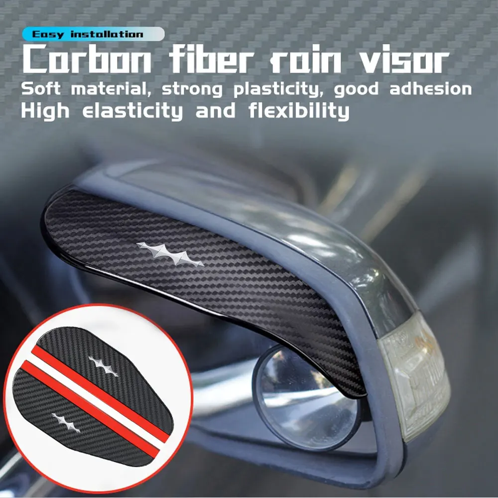 For BYD Equation Leopard 5 Leopard 8 Titanium 7 5 3 Carbon Fiber Car Rearview Mirror Rain Eyebrow Shields Cover Car Accessories