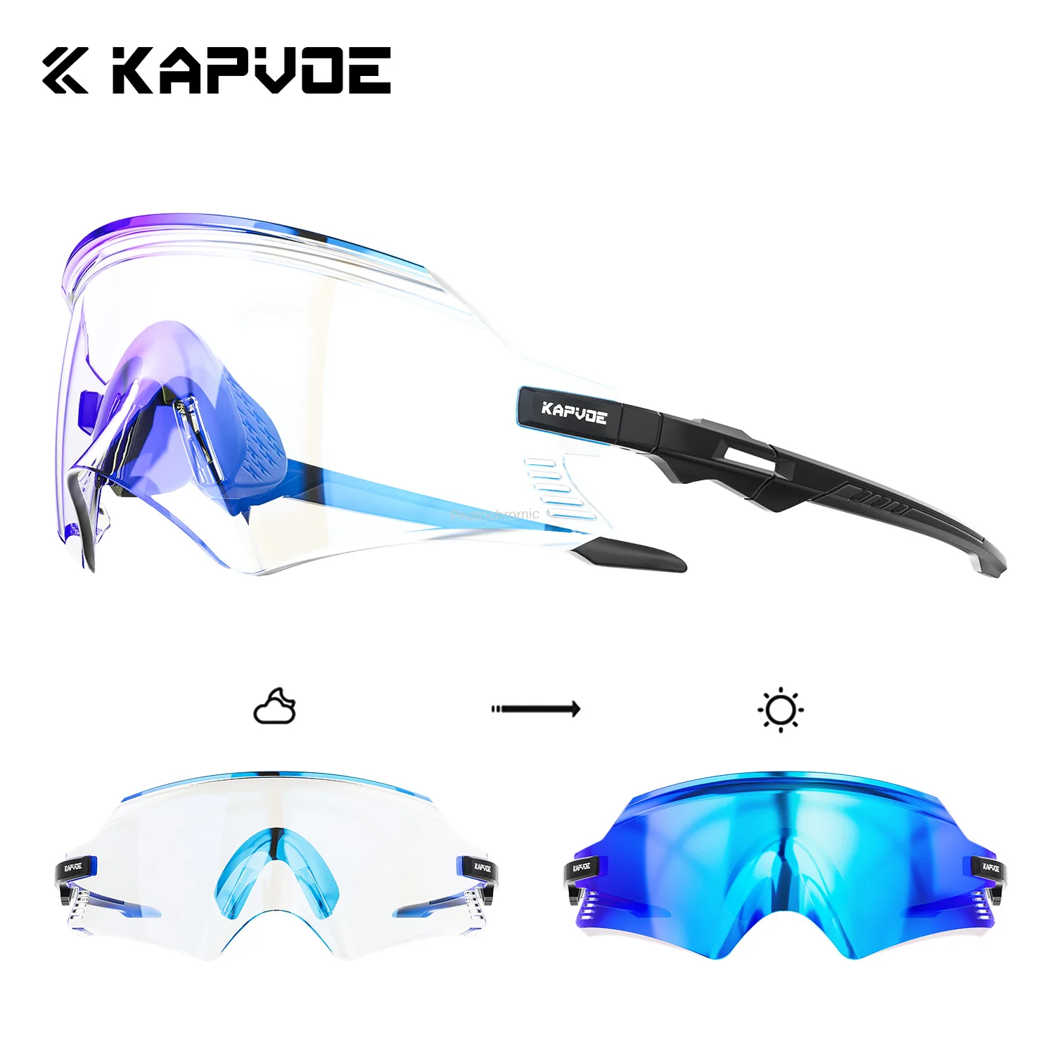 AliExpress kapvoe KAPVOE Frameless integrated Cycling Glasses UV400 MTB Bicycle Eyewear Outdoor Sports Sunglasses Women Road Bike Racing Equipment