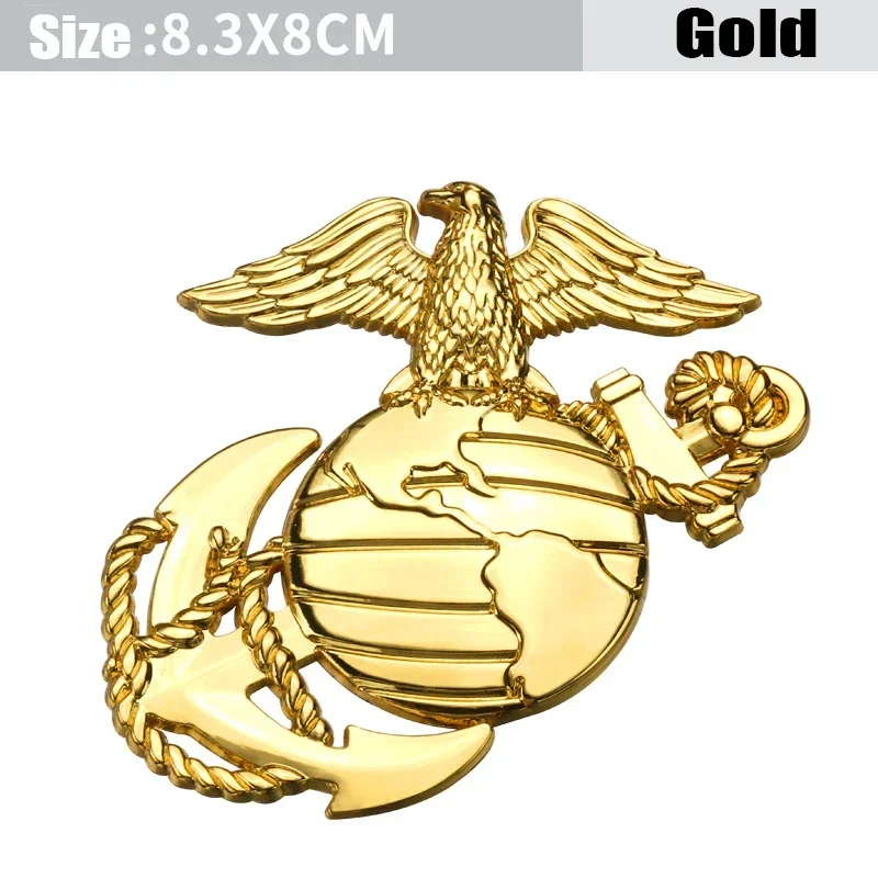 Marines Car Side Sticker Decal Rear Trunk Badge for Nissan Tesla Mercedes Benz Jeep Jaguar Land Rover Honda Suzuki