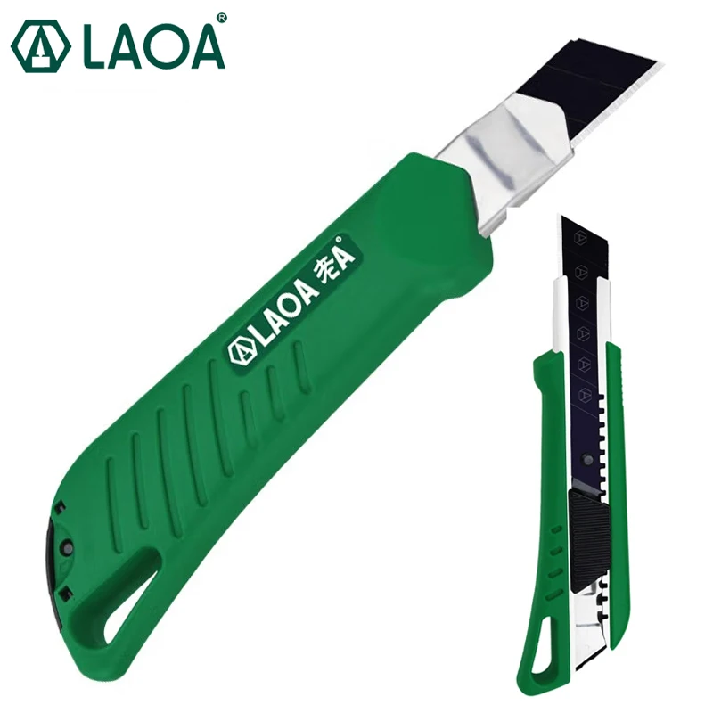 LAOA SK2 Sharp Utility Knife ABS Hand Paper Cutter Electrician Knife with 2pc Blade