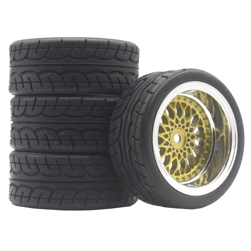 Offset-ET value 9MM golden 1/10 tire RC tire professional racing HSP 94123 Sakura D4 Tiangong TT02 flat car