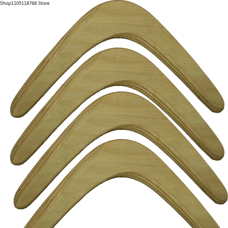 

Beginner Handmade Wooden Wood Boomerang Outdoor Toy UFO Throw and Catch Flying Disc Family Game Fun Sport
