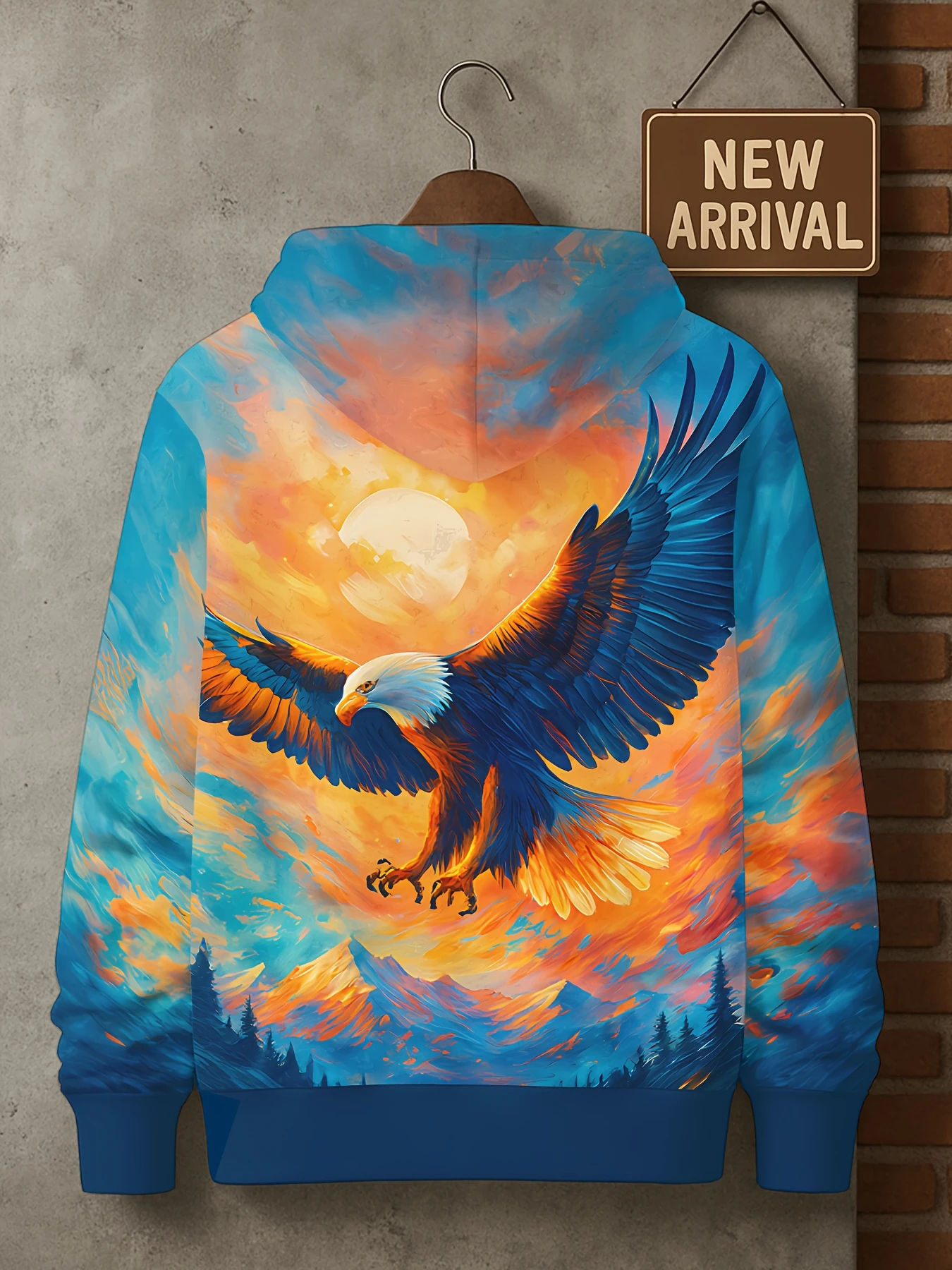 

2025 Fashion Cool Eagle Men's Hoodie 3D Printed Hoodies Edition Trend American Eagle Men Sportswear Kids Casual Unisex Pullover