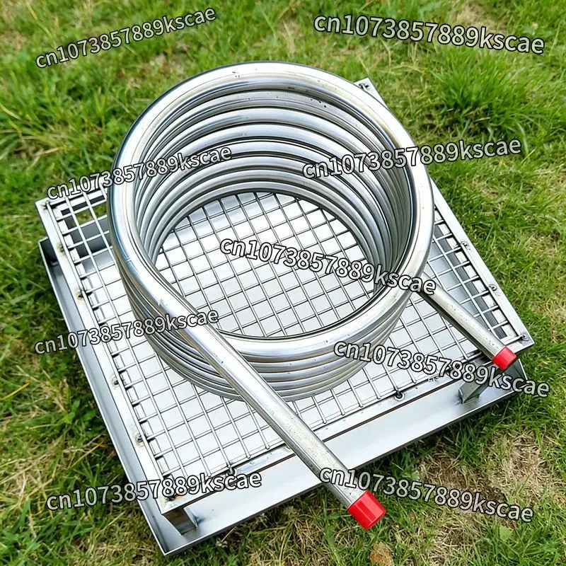 Wood Fire Hot Tub Coil Wholesale Custom Length Stainless Steel Coil for Reservoir Quick Heating Camping Heater