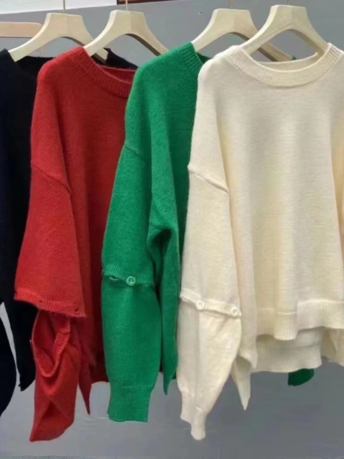 سترة محبوكة ناعمة من Thiened مع تصميم مفتوح Sve مستدير Ne Overhead للسيدات Faion Commute Sle طويل Sve Regul... #1