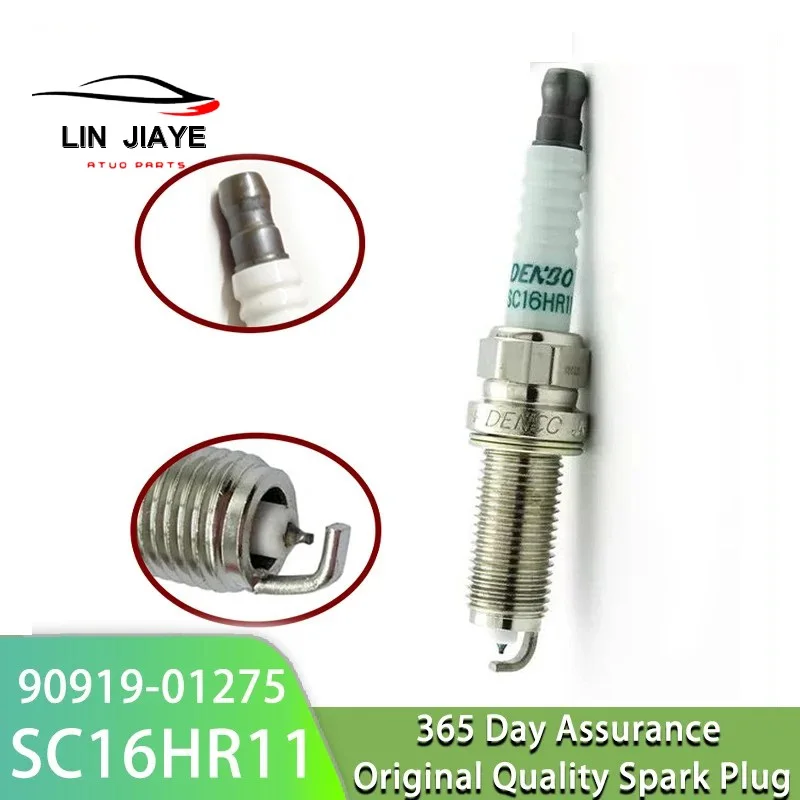 Hot Sale Iridium Spark Plug 90919-01275 SC16HR11 For Toyota Corolla Prius Matrix Lexus Yaris 267700-8300 9091901275 SC16HR-11