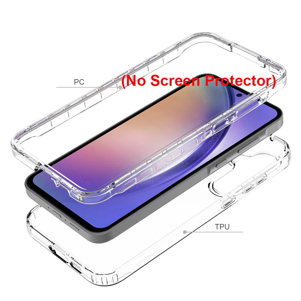 Armor Shockproof Case For Samsung Galaxy A53 A33 A23 A13 A12 A22 A32 A42 A52 A72 A51 A71 A21S TPU Plastic Clear Back Cover