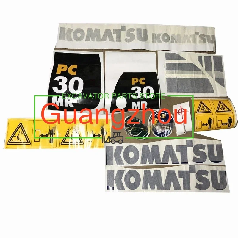 Excavator Accessories For Komatsu PC30/50/55/75/128/228/338 Mr Us Uu Car Sticker Decal Decal