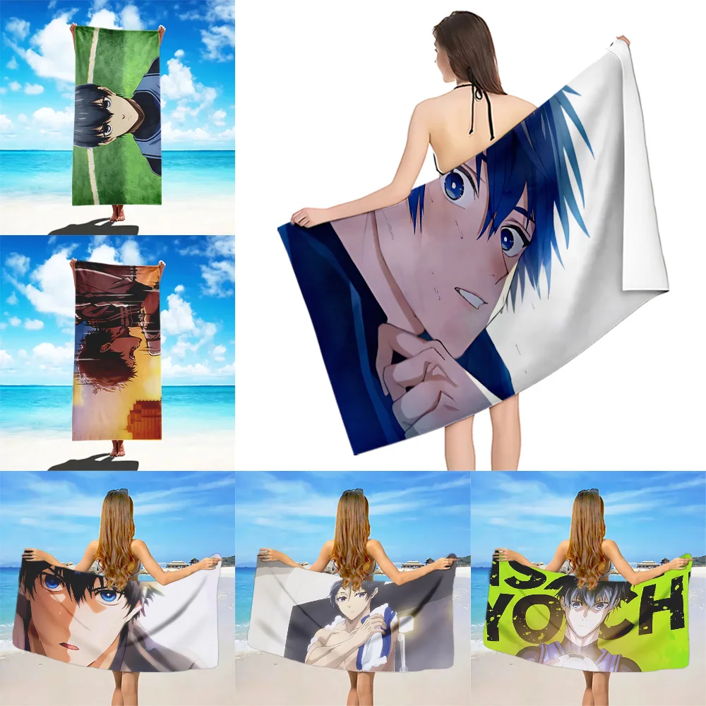 

Anime BLUE LOCK Isagi Yoichi Beach Towel Microfiber Sand Free Quick Dry Soft Sandproof Pool Towels Gift for Women Travel