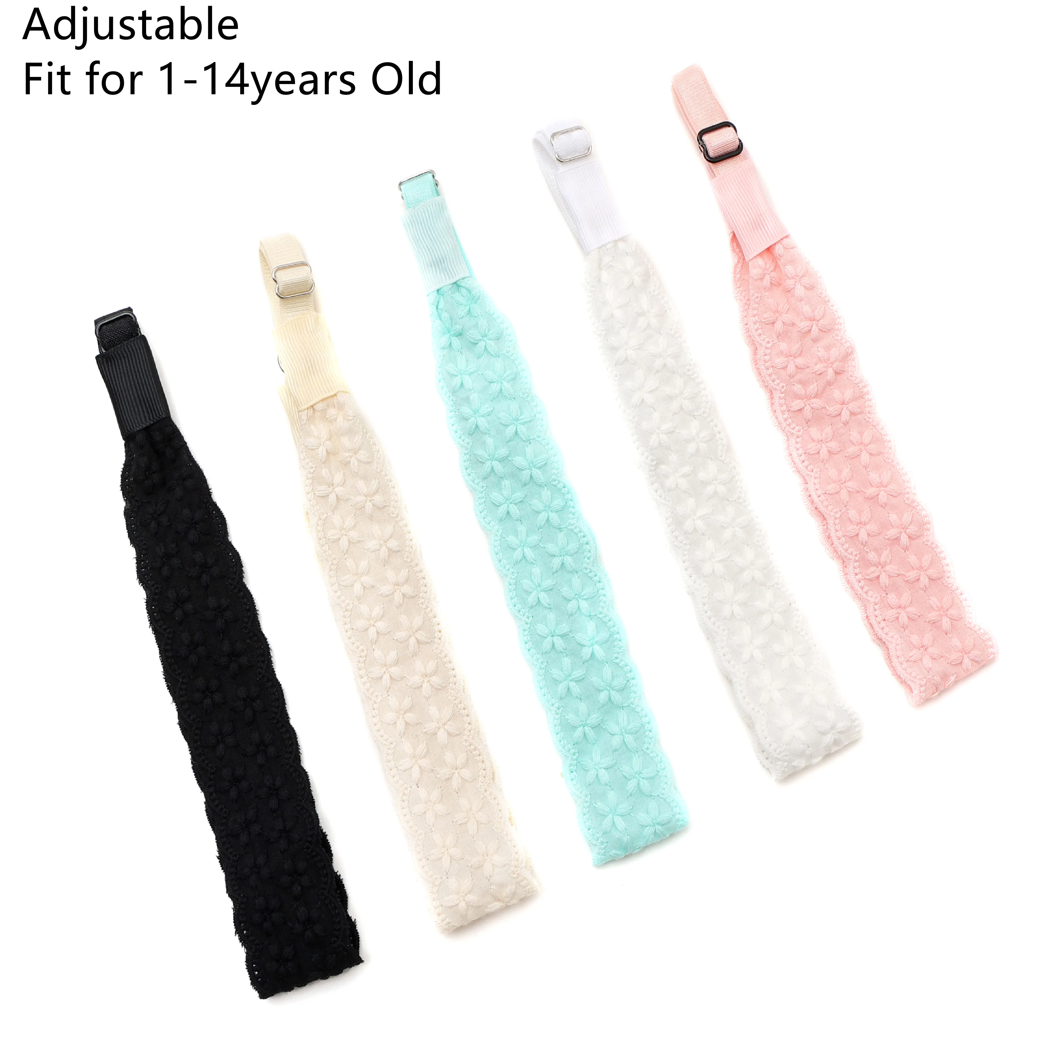 Fashion Cotton Eyelet Ribbon Hair Accessories Elegant Dressy headband bow clip For Girl