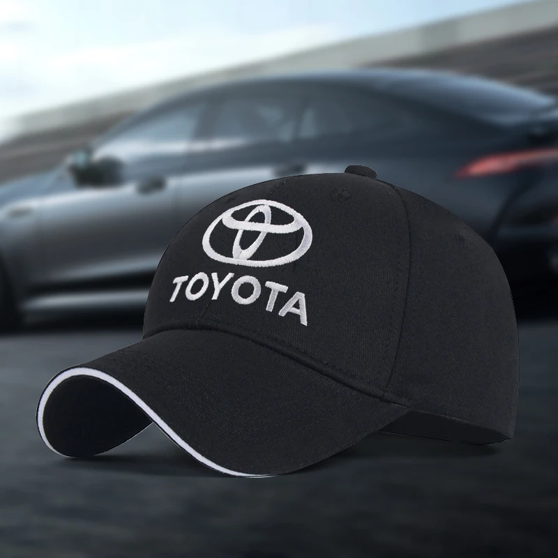 Gorra de lengua de pato para coche, gorra 3D para Toyota Camry Rav4, gorra de béisbol para coche MOTO GP Racing F1, gorra informal ajustable para camión, hip hop