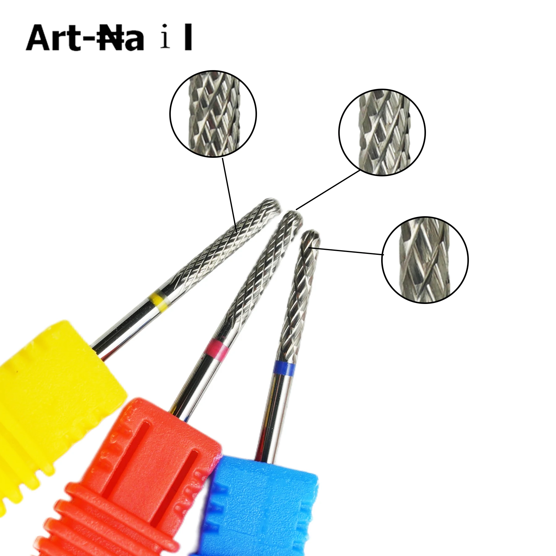 1pcs Carbide Milling Cutter Nail Drill Bits Electric Manicure Drills Pedicure Mill Bits Machine Files Nail Art accessories Tool