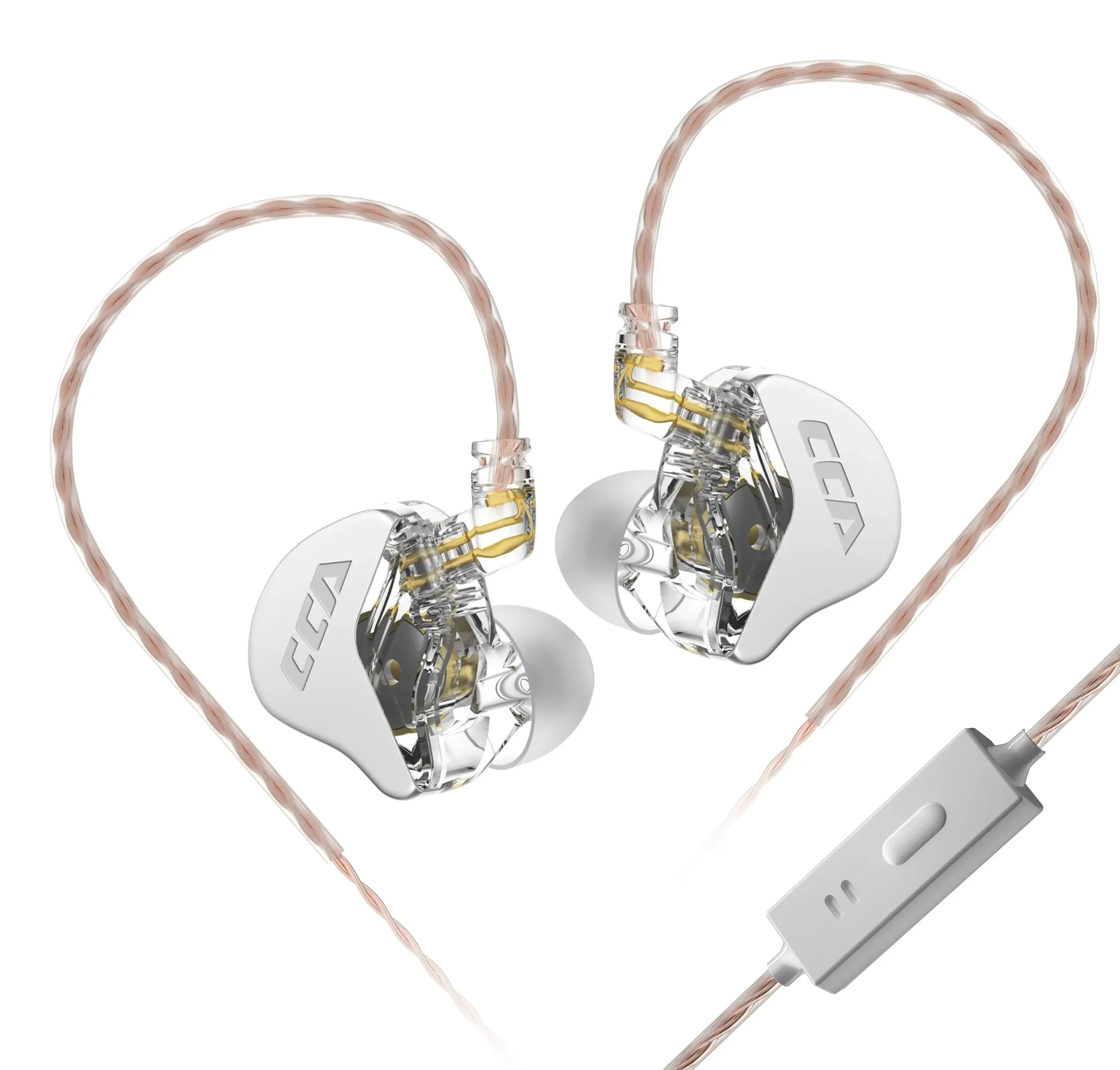 CCA CRA داخل الأذن السلكية HiFi سماعة رصد سماعات معلقة إلغاء الضوضاء KZ ZEX Pro NRA CA 4 الرياضة ألعاب سماعات الأذن