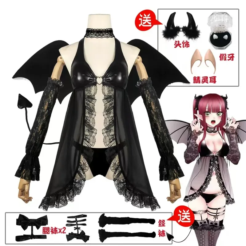 

Anime My Dress-Up Darling Kitagawa Marin Halloween Witch Cosplay Costume Woman Cosplay Dress 2025