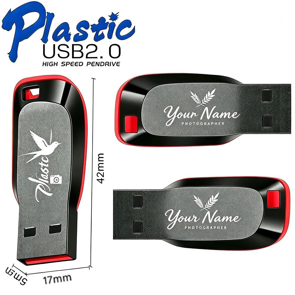 JASTER USB2.0 Free Custom Logo 128GB USB Flash Drive 64GB 32GB 16GB Pen Drive Real Capacity Memory Stick for Computer U Disk 8GB