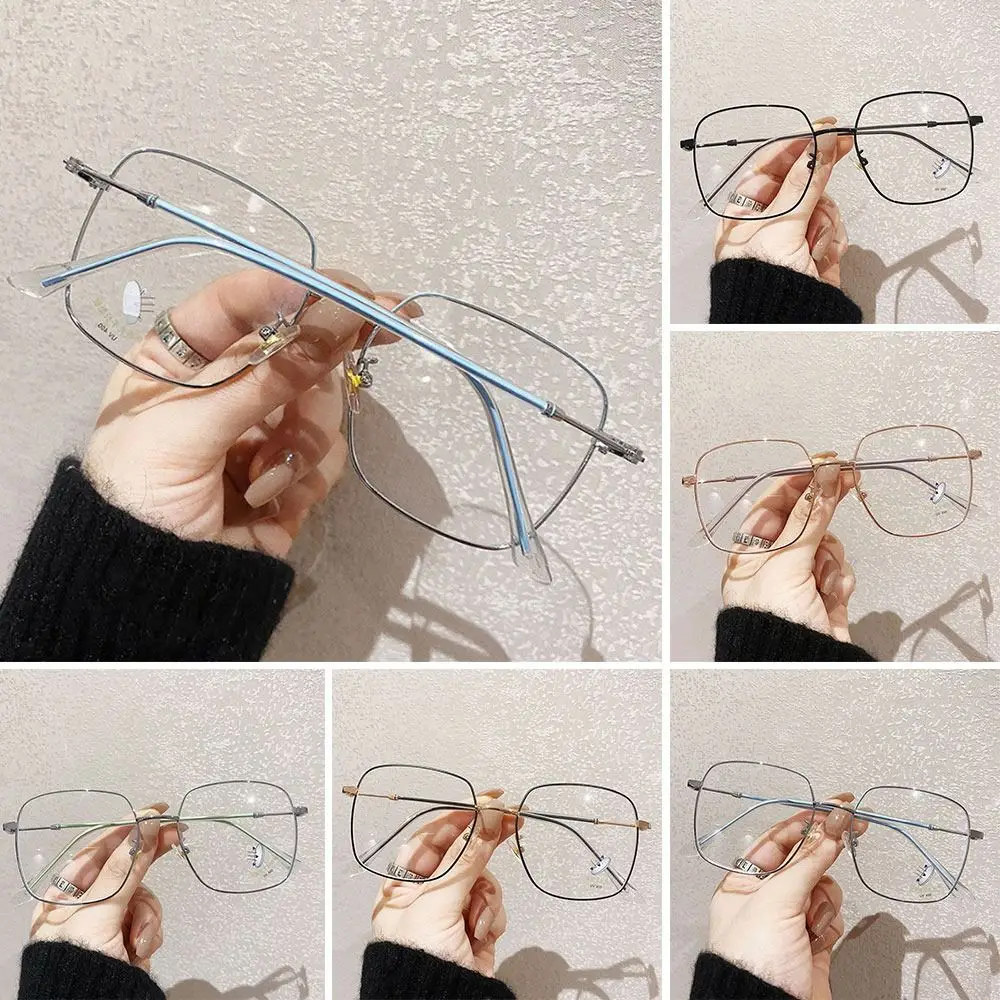 

Office Durable Eye Protection Oversized Eyeglasses Computer Goggles Ultra Light Frame Anti-Blue Light Glasses