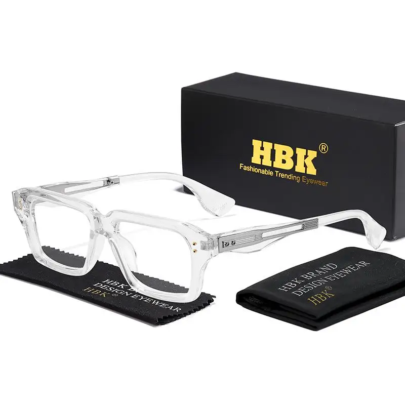 HBK Vintage Herren-Brillengestelle Marken-Brillen mit Einzigartigem Bügel-Design Luxuriöse Brillengestelle für Damen Anti-Blaulicht Lesebrillen – Detail 10