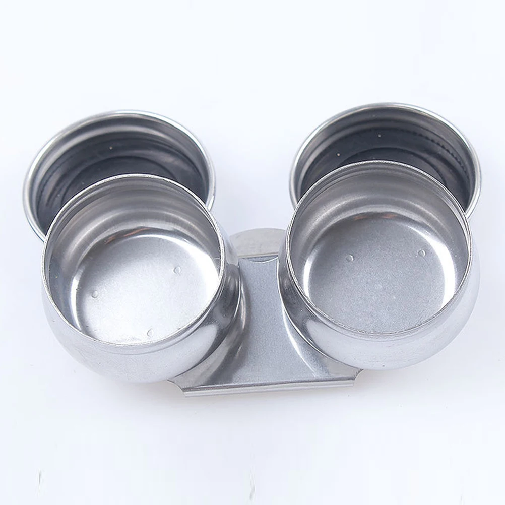 

Stainless Steel Oil Palette Cup Wide Mouth Leakproof Portable Brush Washing Container Pigment Storage Turpentine
