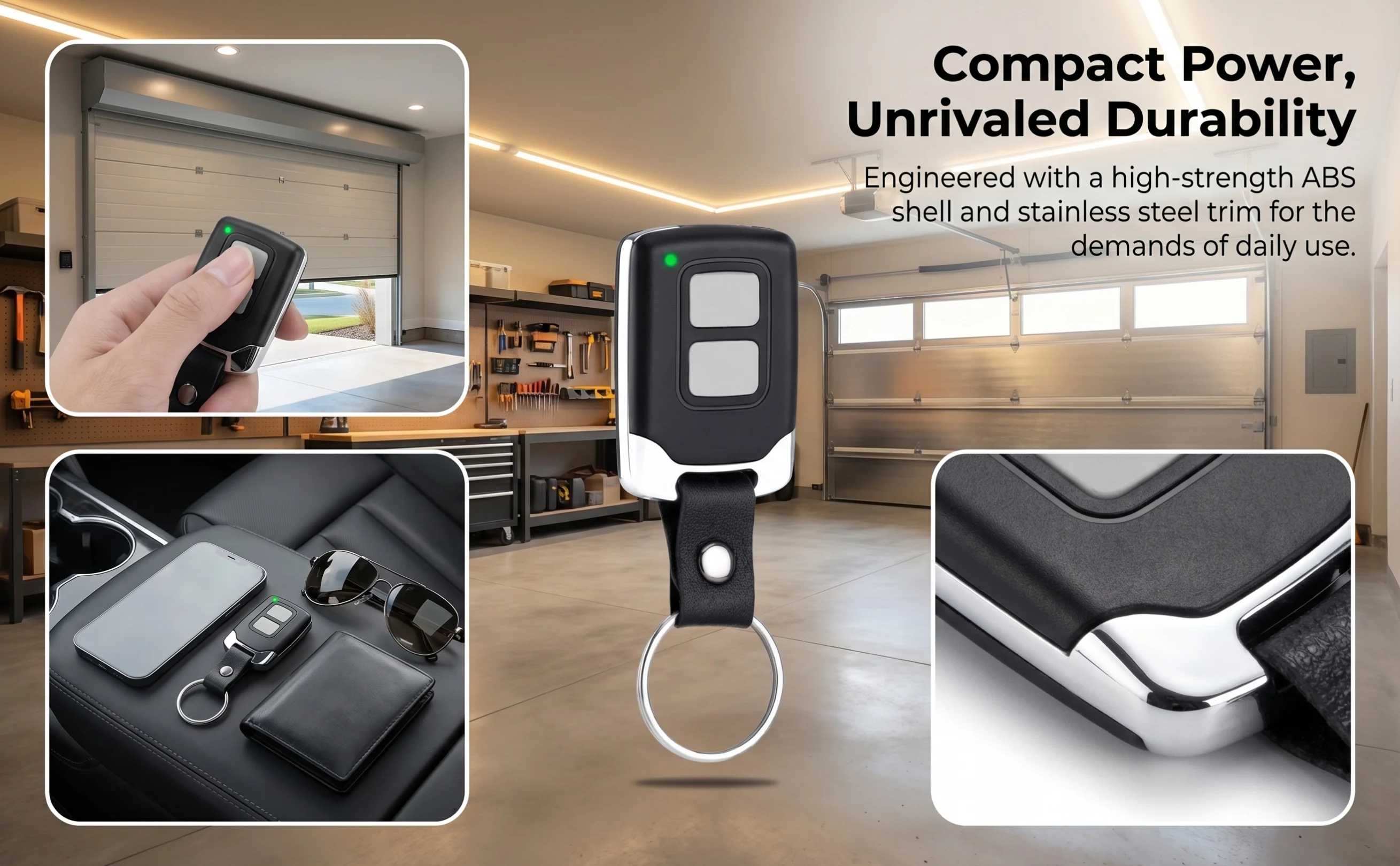 Liftmaster 893MAX With a Metal Clip for Garage Door Opener Remote 893LM 891LM 371LM 971LM 315MHZ 390MHZ
