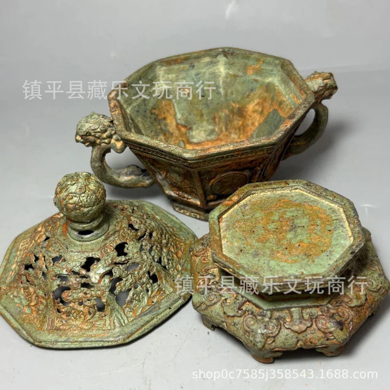 Direct From The Manufacturer: Antique-Style Three-Layer Four-Beast Boshan , Vintage Home Decor Incense Burner, Dec