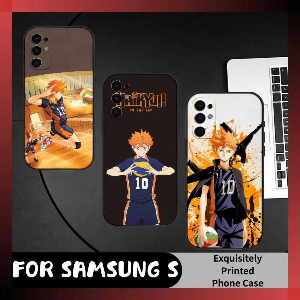 H-Hinata Shoyo HK Anime H-Haikyuu Phone Case For Samsung S25,S24,S21,S22,S23,S20,Ultra,S26,Plus,Fe,Note,5G Black Cover