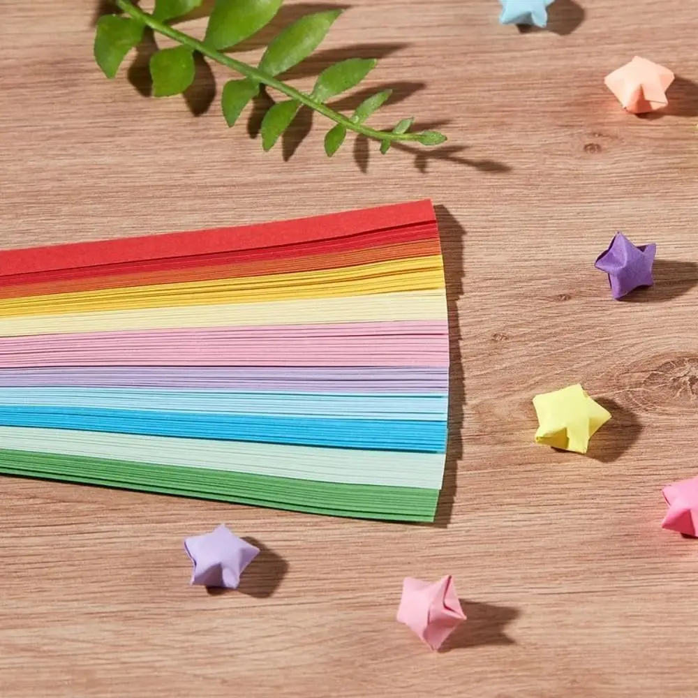 540 Sheets Origami Paper Stars DIY Hand Crafts Origami Lucky Star Paper Folding Origami Star Paper Strips for Paper Arts Crafts